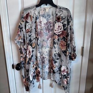 Floral Sheer Kimono